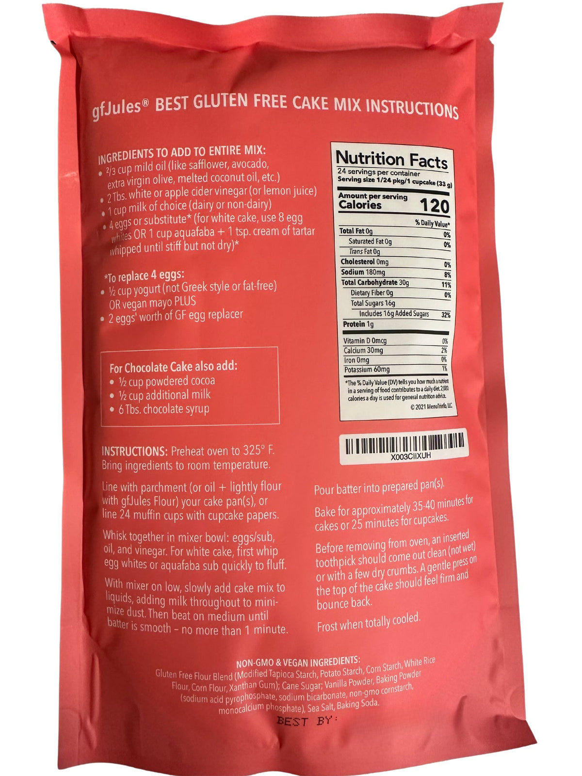 gfJules Gluten Free Cake Mix