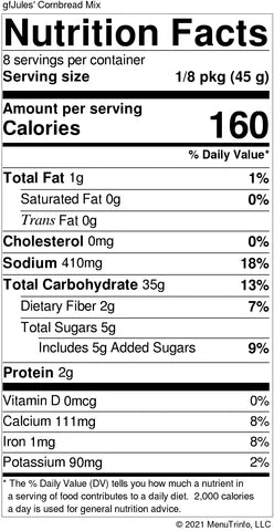 Nutrition facts