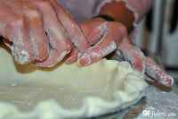Homemade gluten free pie crust made with gfJules all purpose gluten free flour