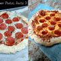 Gluten free pepperoni pizzas made using gfJules gluten free pizza crust mix