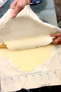 Pastry and Pie Mat 20 x 25 Inch + Rolling Pin cover, Cotton