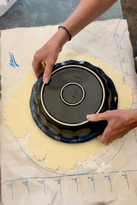 Pastry and Pie Mat 20 x 25 Inch + Rolling Pin cover, Cotton