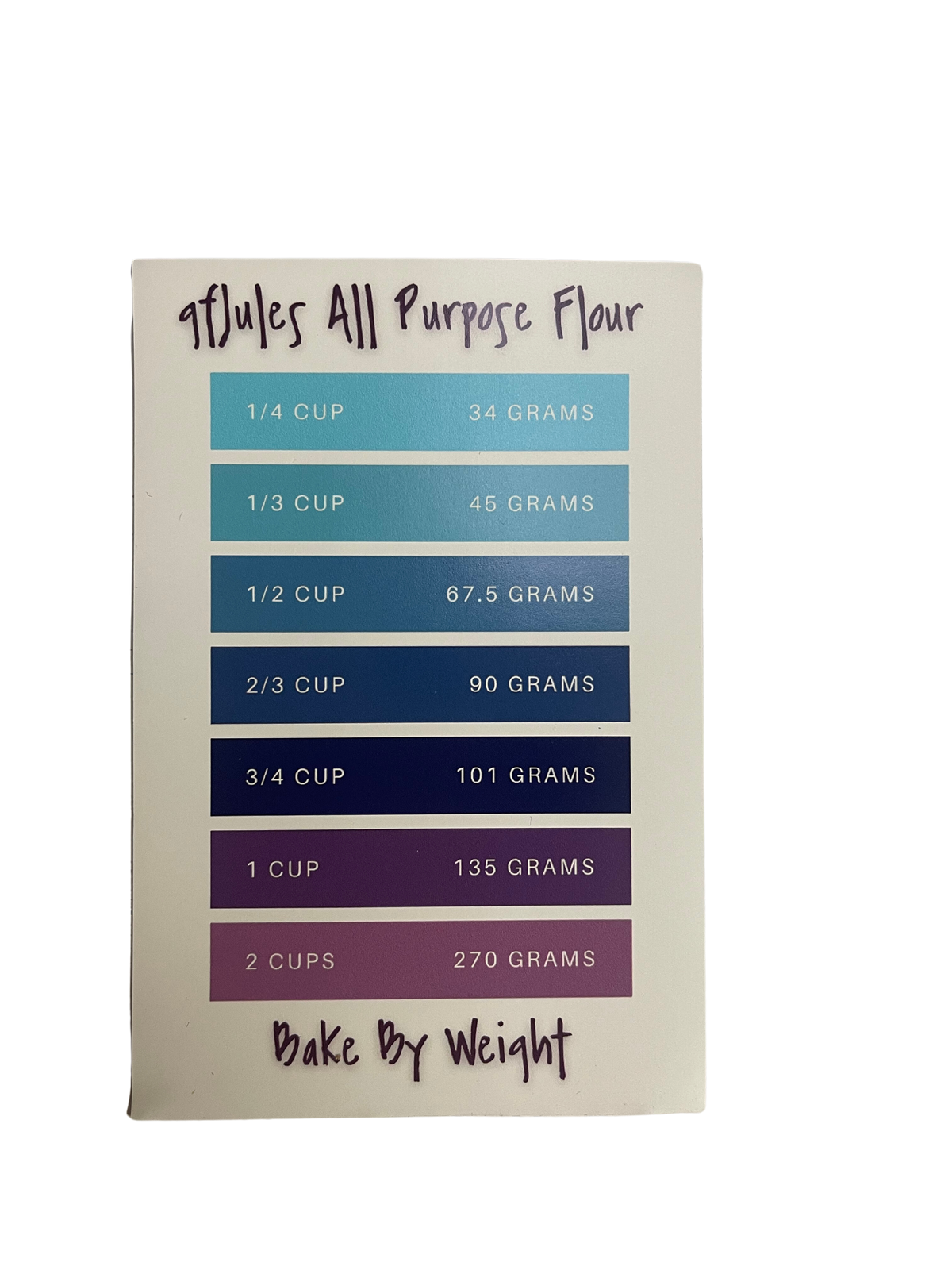 Bake by Weight Magnet