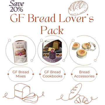 Whether you're new to baking gluten free bread or a bread baking pro, this money saving pack is for you! Save 20% when buying in bundled pack price, plus free shipping!