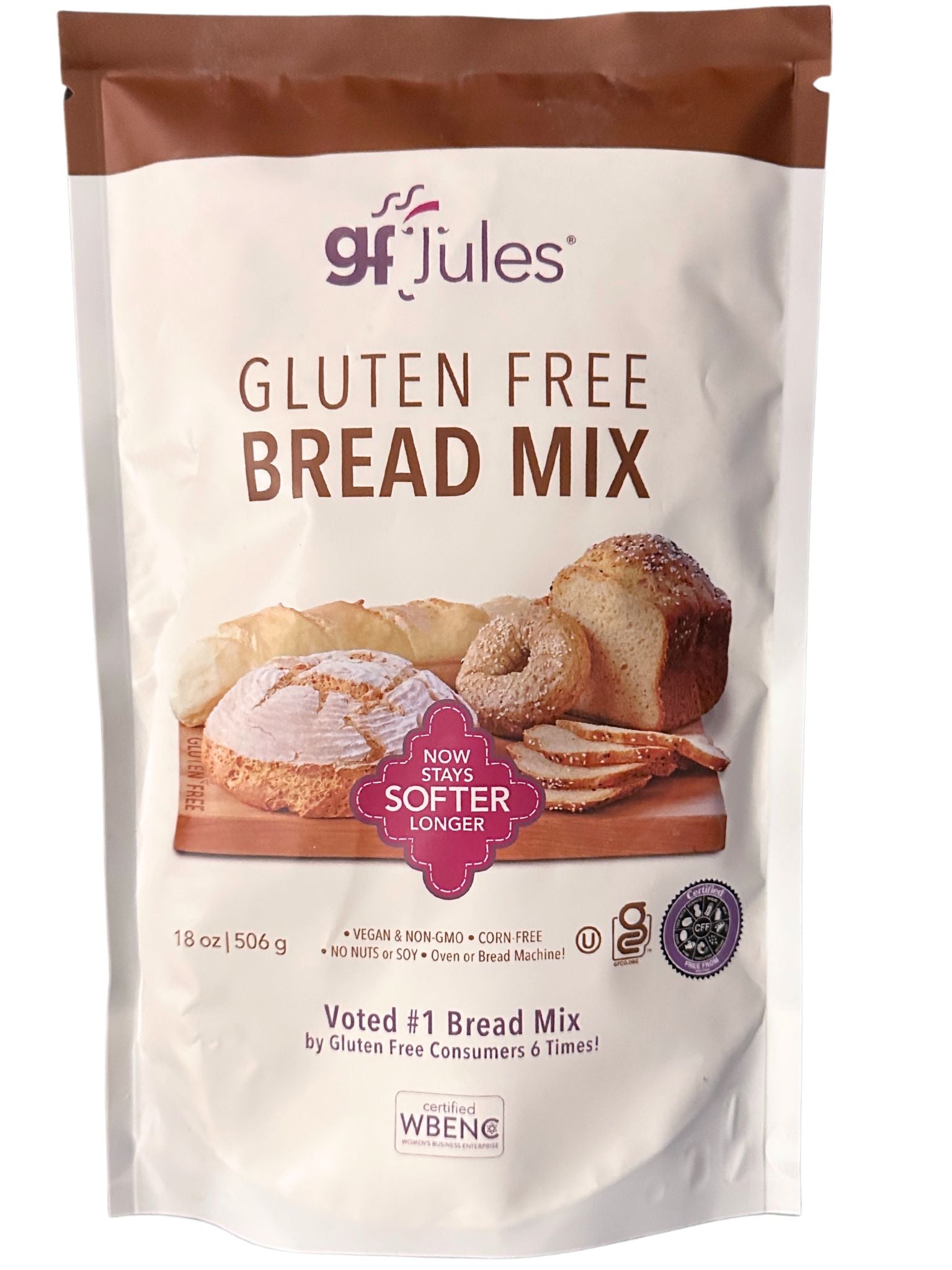 gfJules Gluten Free Bread Mix VOTED #1 BY GF CONSUMERS 6 TIMES!