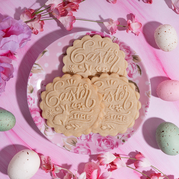 Embossed Easter Cookie Stamp - Hippity Hoppity