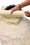 Pastry and Pie Mat 20 x 25 Inch + Rolling Pin cover, Cotton