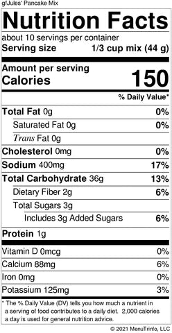 Nutrition facts