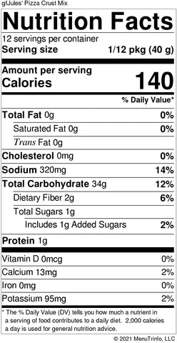 Nutrition facts