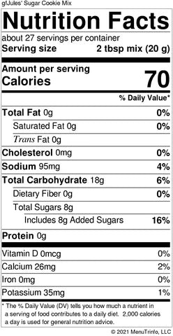 Nutrition facts