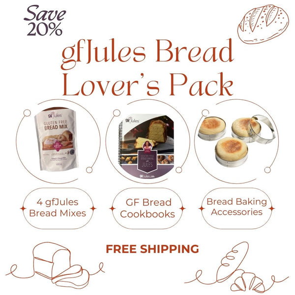 Whether you're new to baking gluten free bread or a bread baking pro, this money saving pack is for you! Save 20% when buying in bundled pack price, plus free shipping!