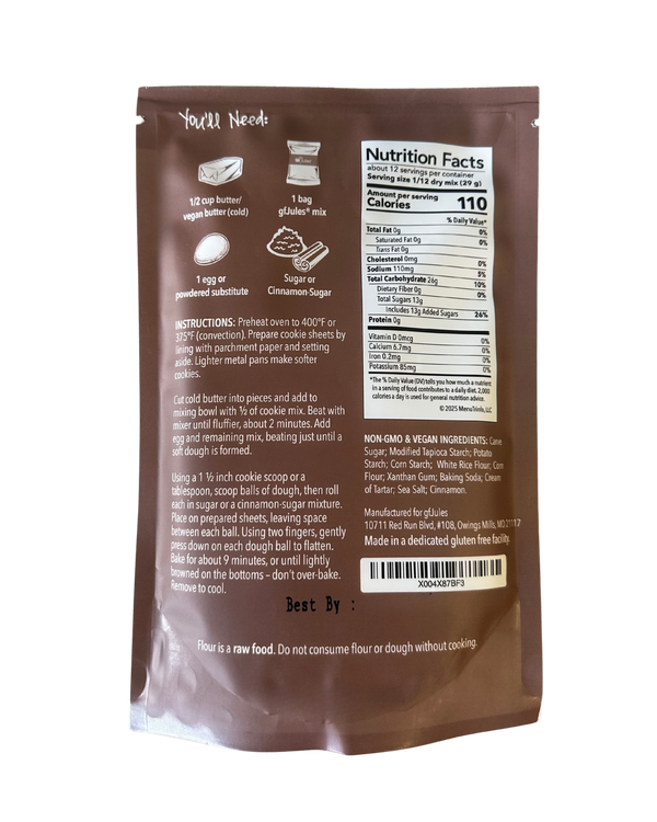 gfJules Gluten Free Snickerdoodle Mix