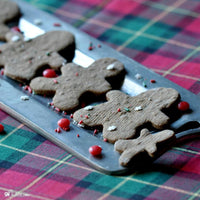 Gluten free gingerbread men made using gfJules gluten free graham cracker - gingerbread mix