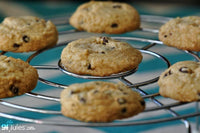 Gluten free oatmeal raisin cookies made with gfJules gluten free cookie mix