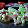 Gluten free holiday cookies made with gfJules gluten free cut out sugar cookie mix