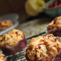 Tray of Gluten free muffins made using gfJules gluten free muffin mix