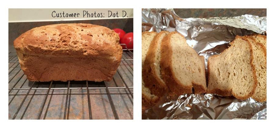 Customer photos of Gluten free bread made from gfJules gluten free bread mix