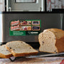Gluten free bread loaf made in a bread machine with gfJules gluten free bread mix