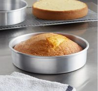 Choice 8" x 2" Round Straight Sided Aluminum Cake Pan